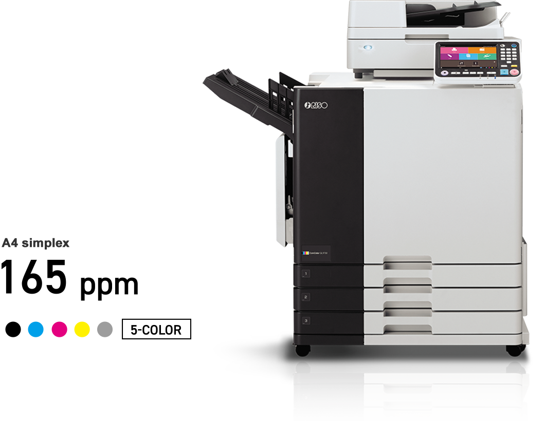 A4 simplex 165ppm 5-COLOR