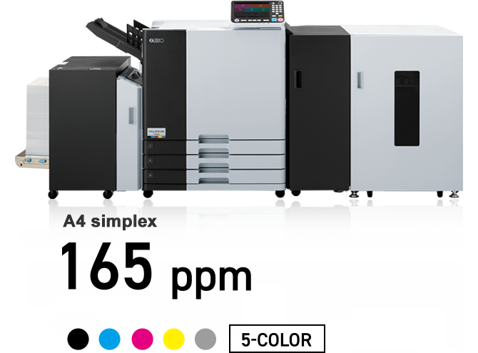 A4 simplex 165ppm 5-COLOR